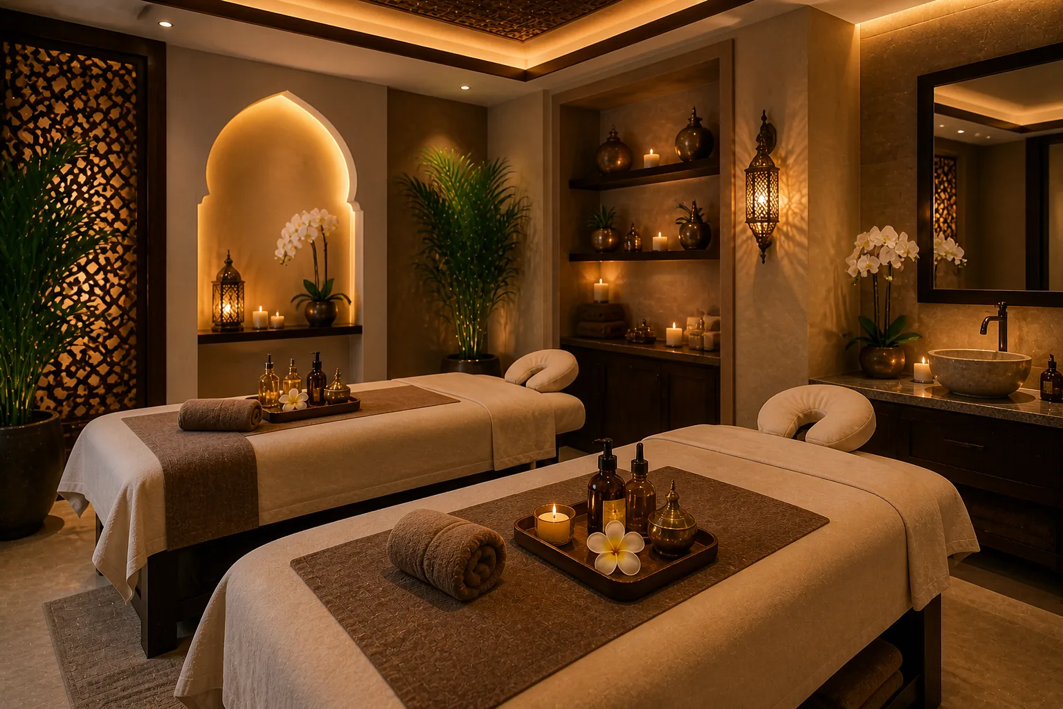 Relaxing spa suite at Phoenix Spa Business Bay